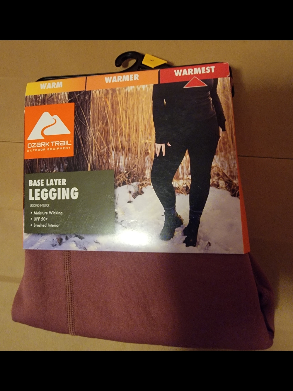 Ozark Trail Base Layer Leggings - Rose Brown